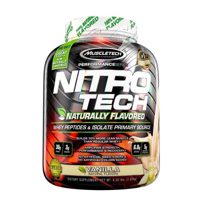 MuscleTech Nitro-Tech Whey Protein 4lbs Vanilla
