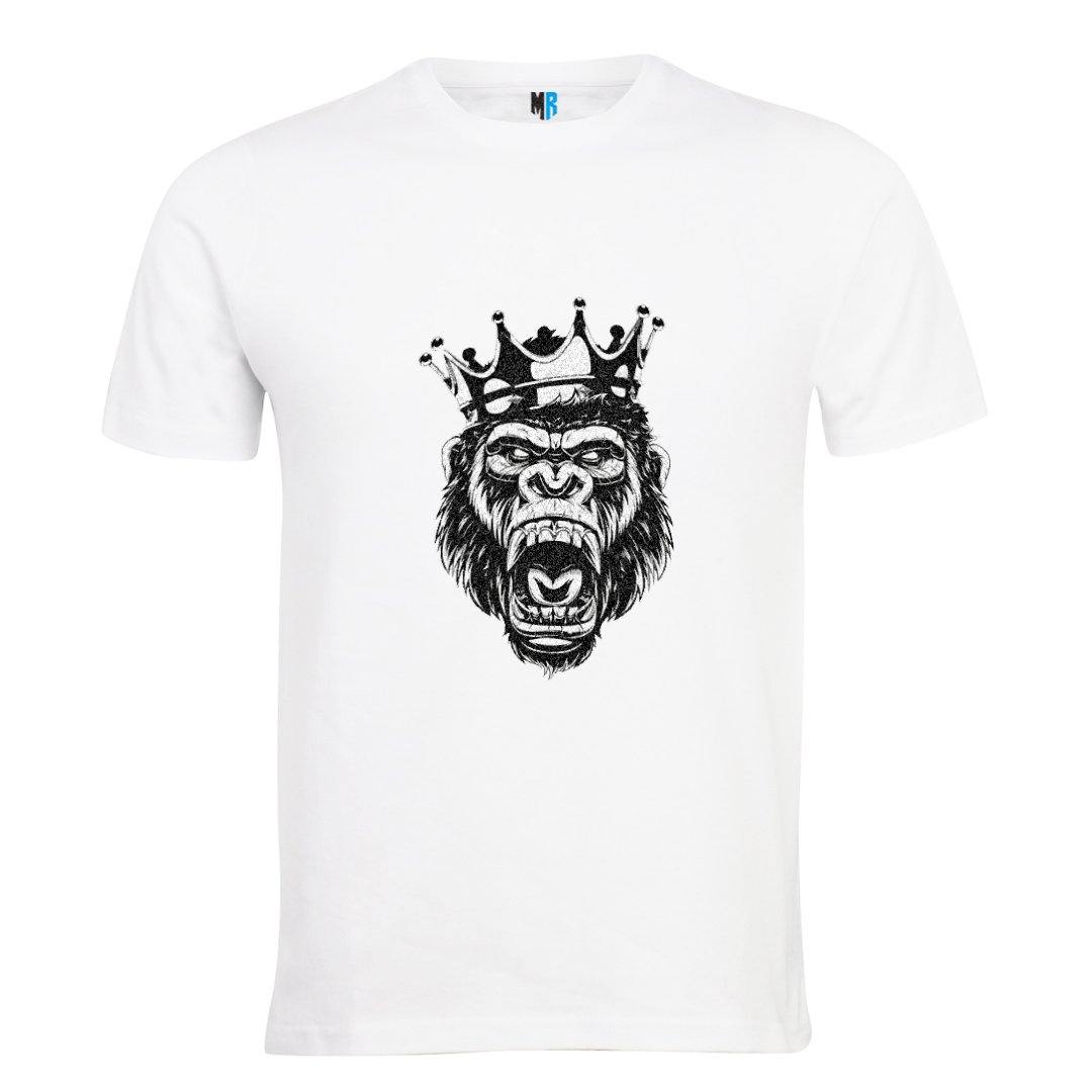 Muscle Rulz King Series Round Neck T-Shirt White Size M