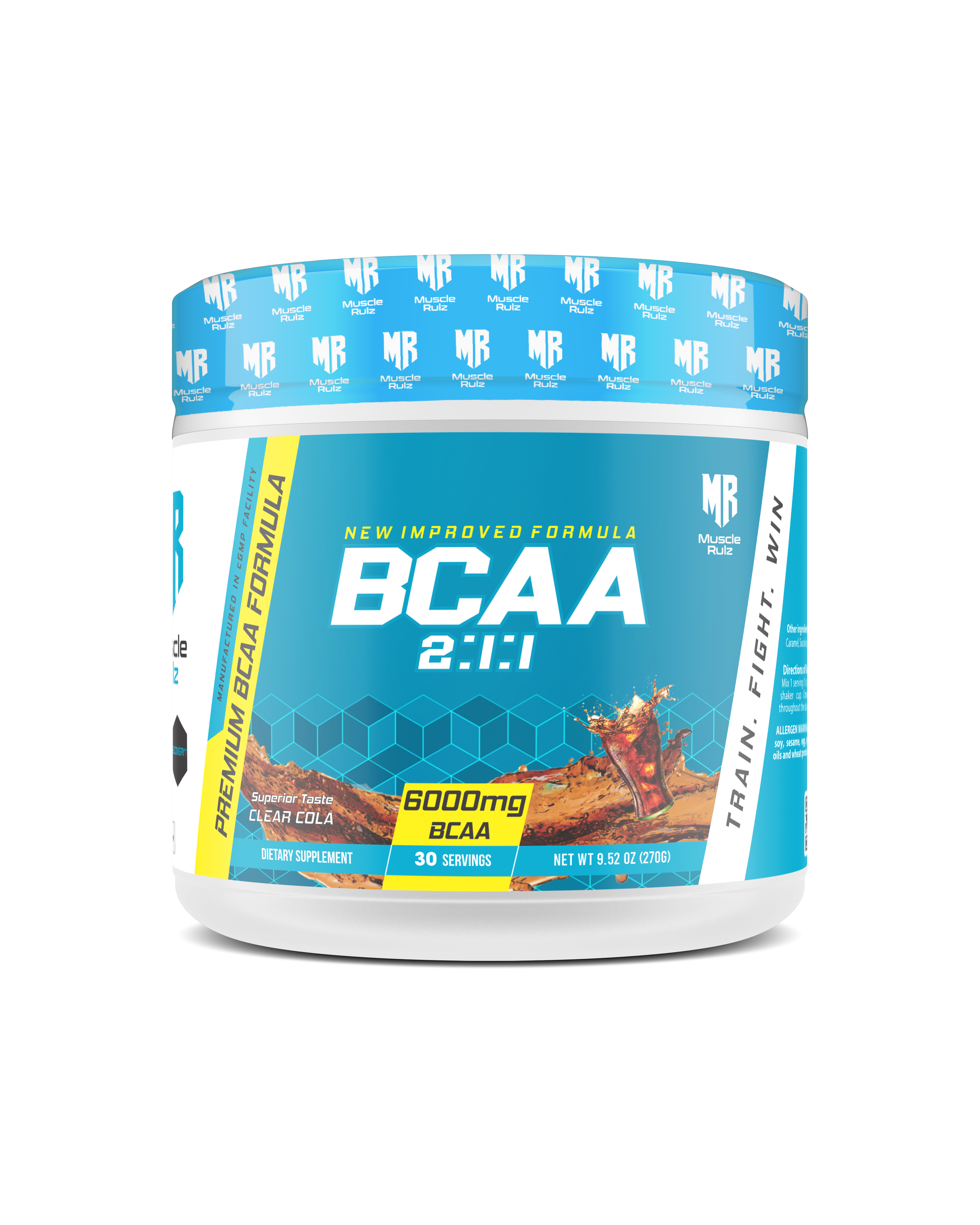 Muscle Rulz BCAA 2:1:1 New Improved Formula - 30 Servings