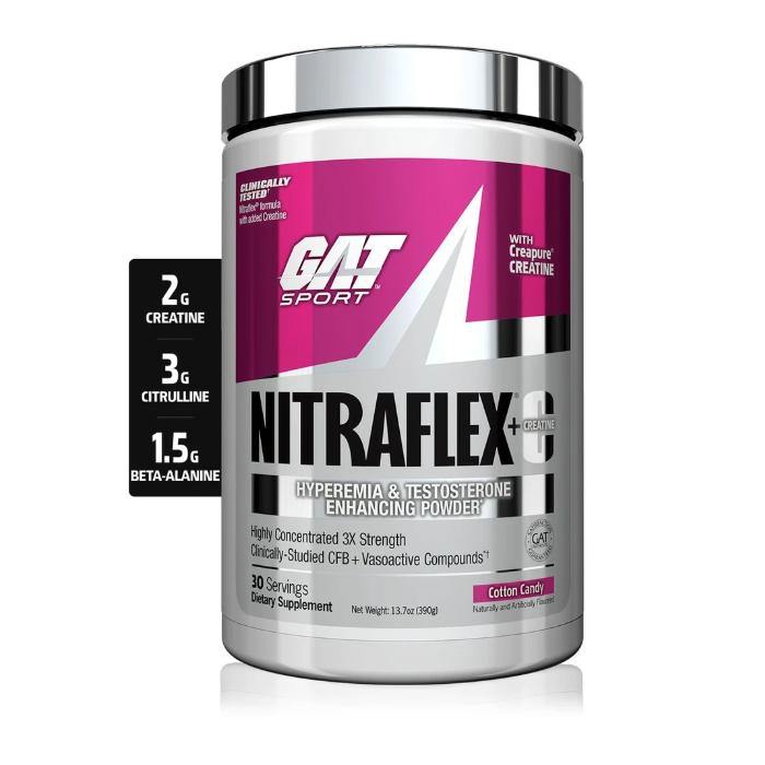 Gat Sport Nitraflex C Pre-workout with Creatine Cotton Candy