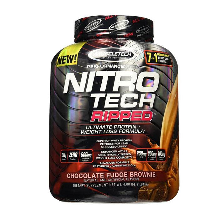 Muscletech Nitro-Tech Ripped Protein 4lb French Vanilla Swirl