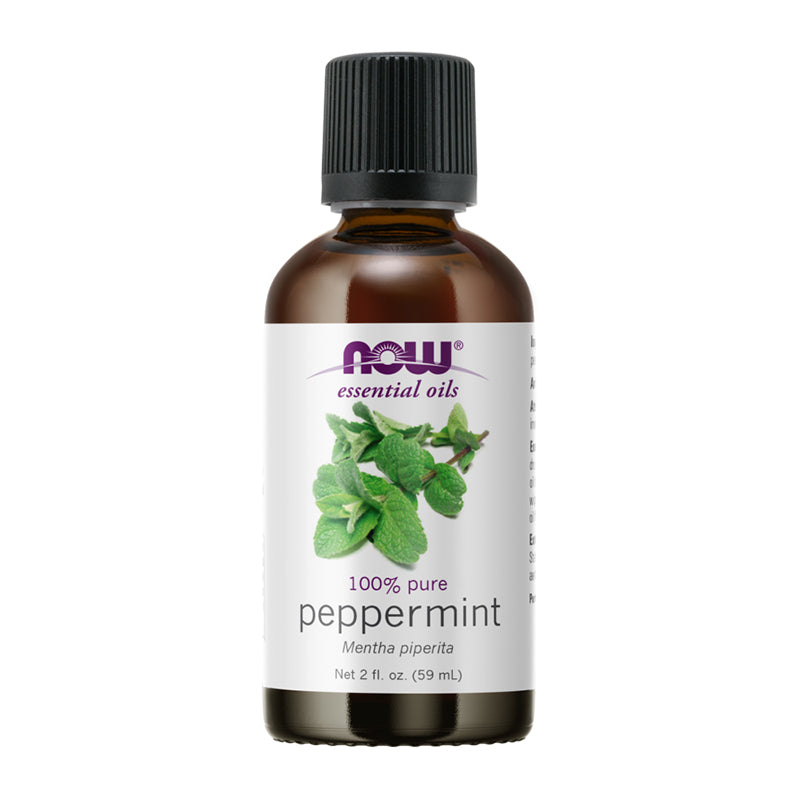 NOW 100 % Pure & Certified Organic Peppermint Oil 2 fl. Oz.