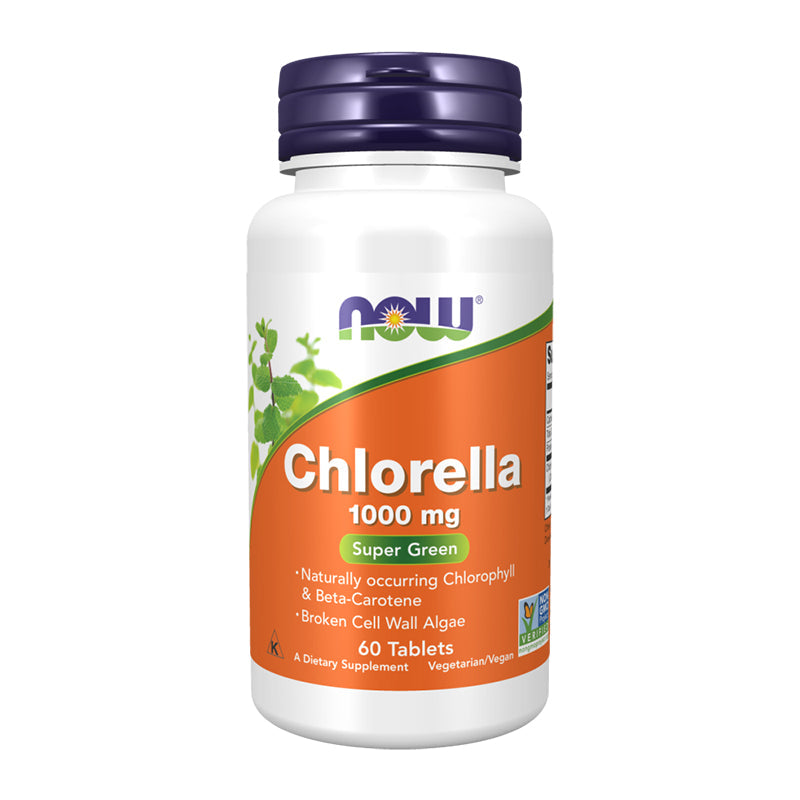 NOW Chlorella 1000 mg Tablets Super Green 60 Tablets