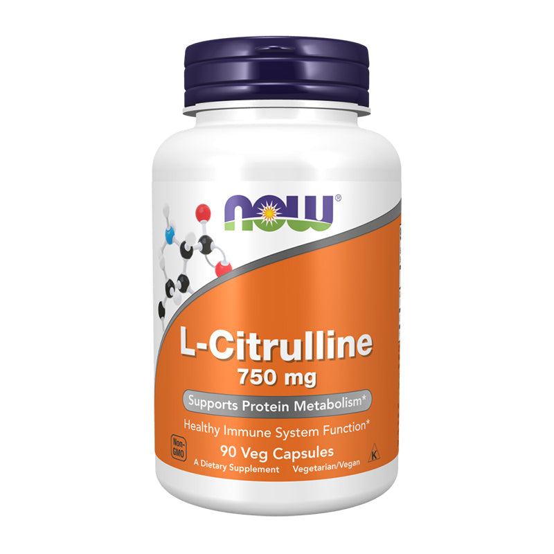 NOW L-Citrulline 750 mg 90 Veg Capsules
