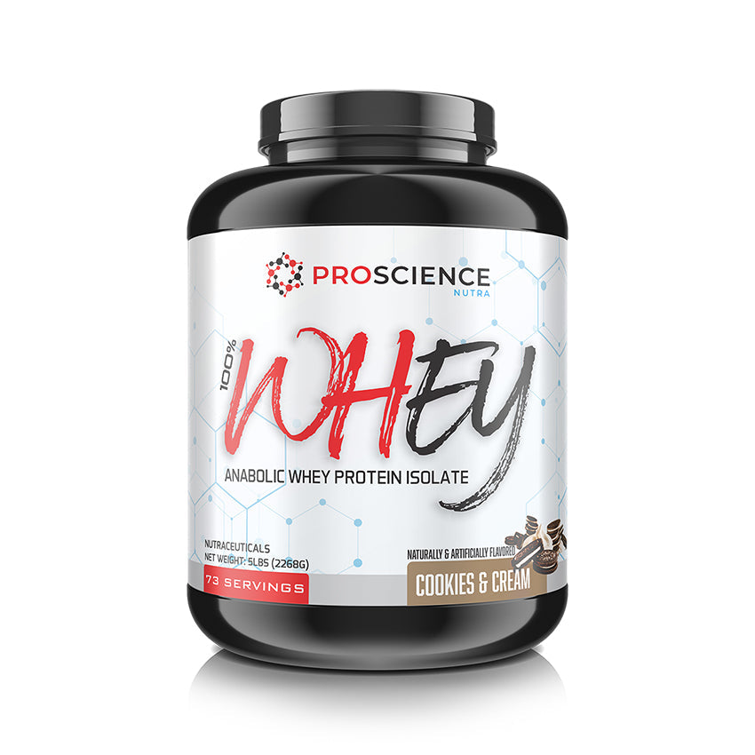 ProScience Nutra Whey Anabolic Whey Protein Isolate 5lbs Cookies & Cream