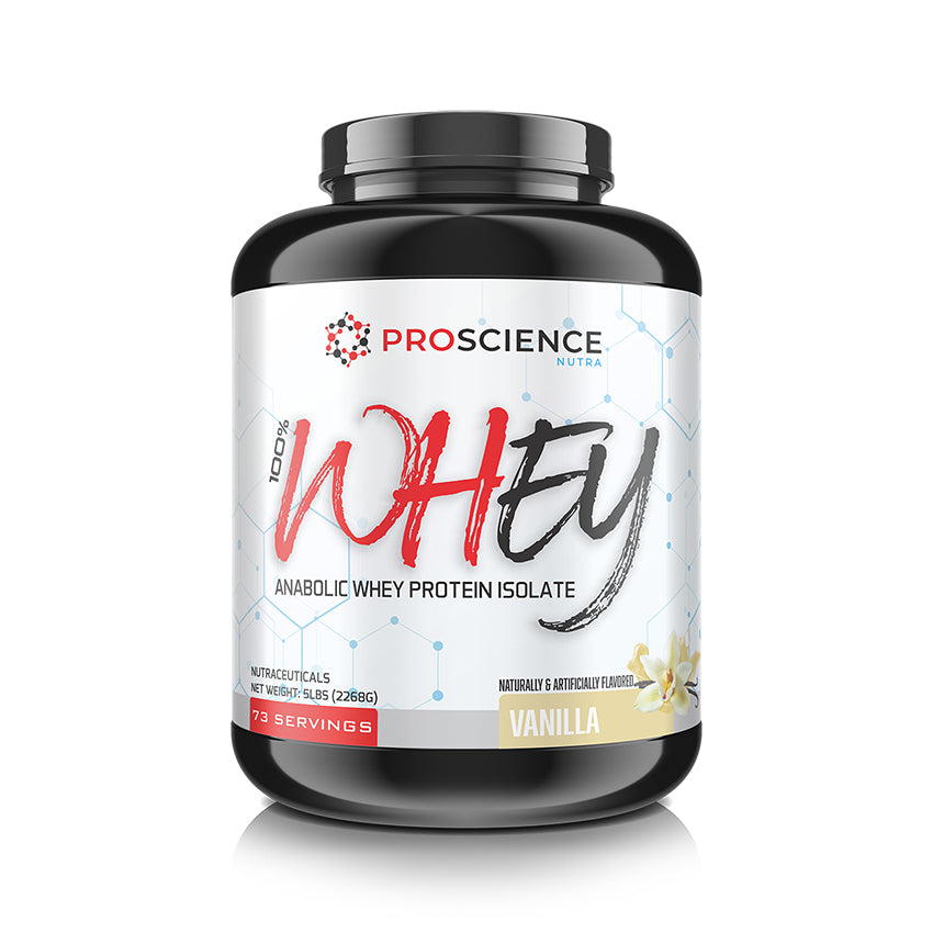 ProScience Nutra Whey Anabolic Whey Protein Isolate 5lbs Vanilla
