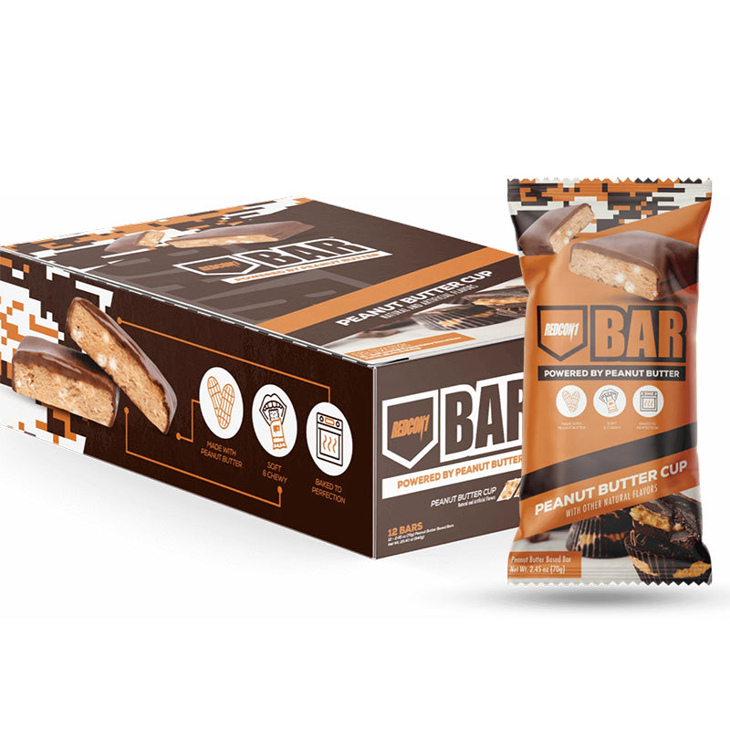 Redcon1 Bar Powered By Peanut Butter Pack of 12 Bar Peanut Butter Cup