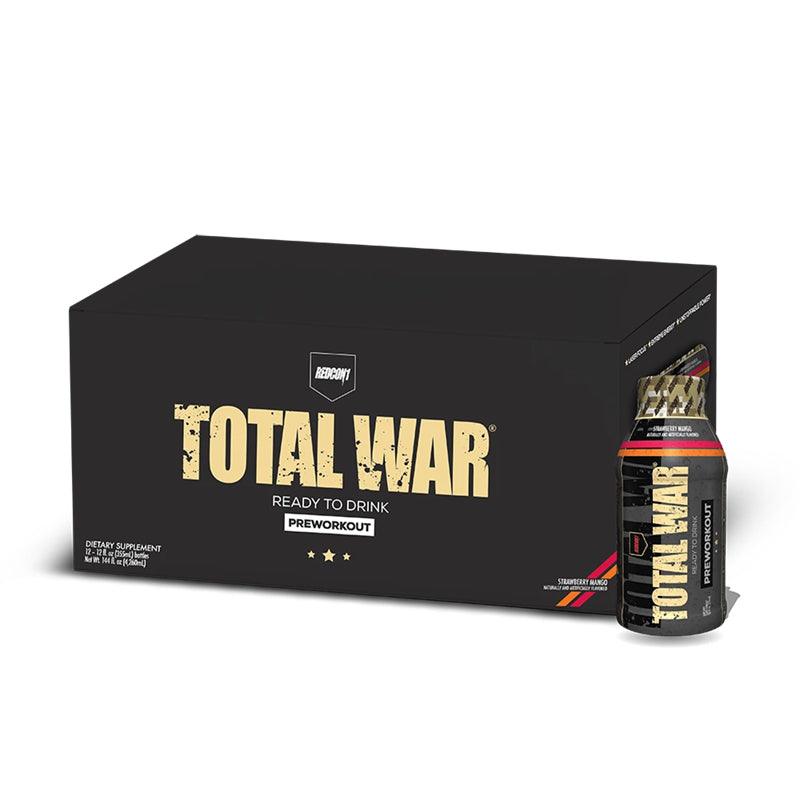 Redcon1 Total War RTD Pre-workout Pack of 12 Strawberry Mango