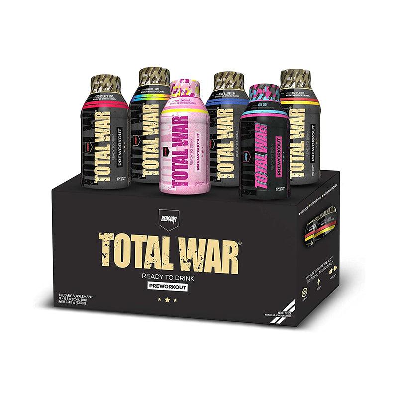Redcon1 Total War RTD Pre-workout Pack of 12 Variety Pack