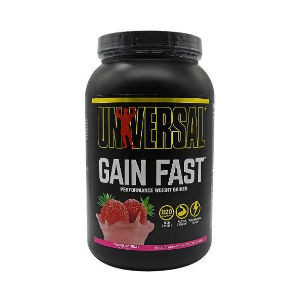 Universal Nutrition Gain Fast 5.1lbs Bag Performance Weight Gainer Strawberry Shake