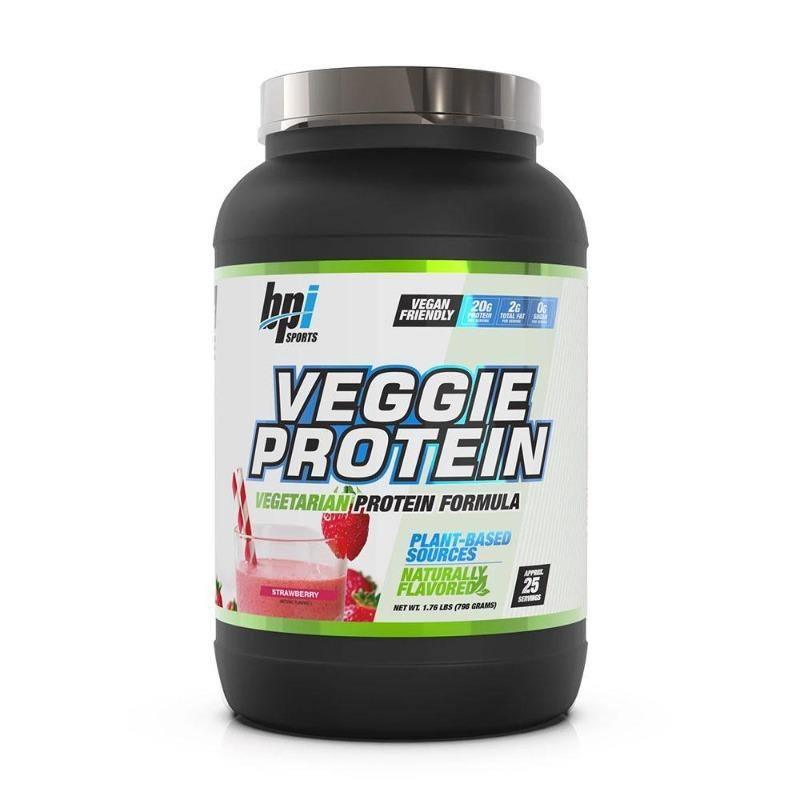 Bpi sports veggie protein 25 serving vegan protein strawberry
