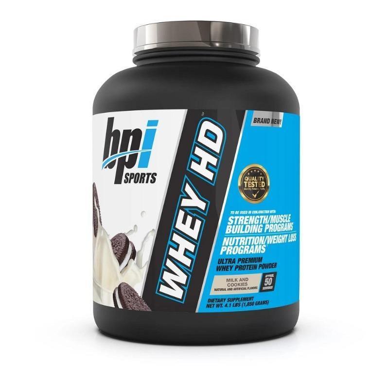 Bpi sports whey hd 50 servings whey protein milk and cookies