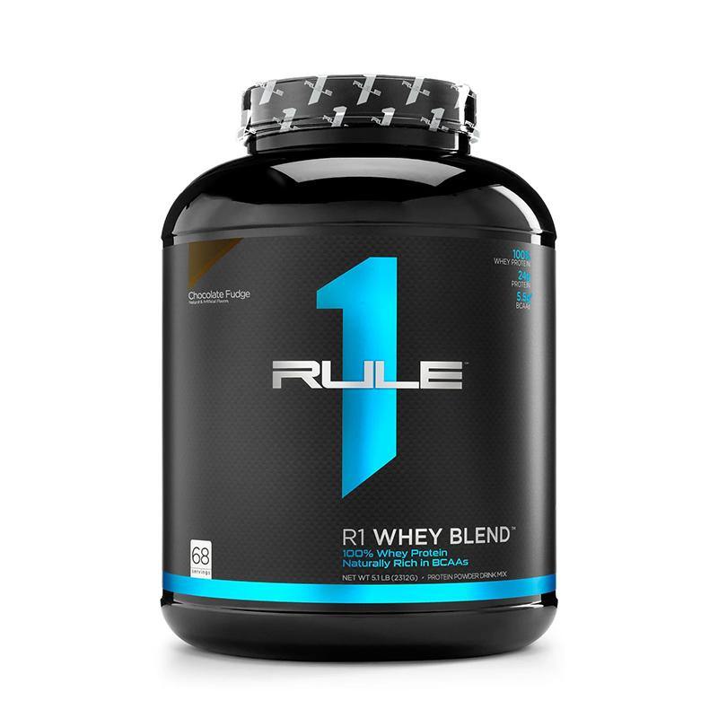 Ruleone R1 Whey Blend 100% Whey Protein 5lbs Chocolate Fudge