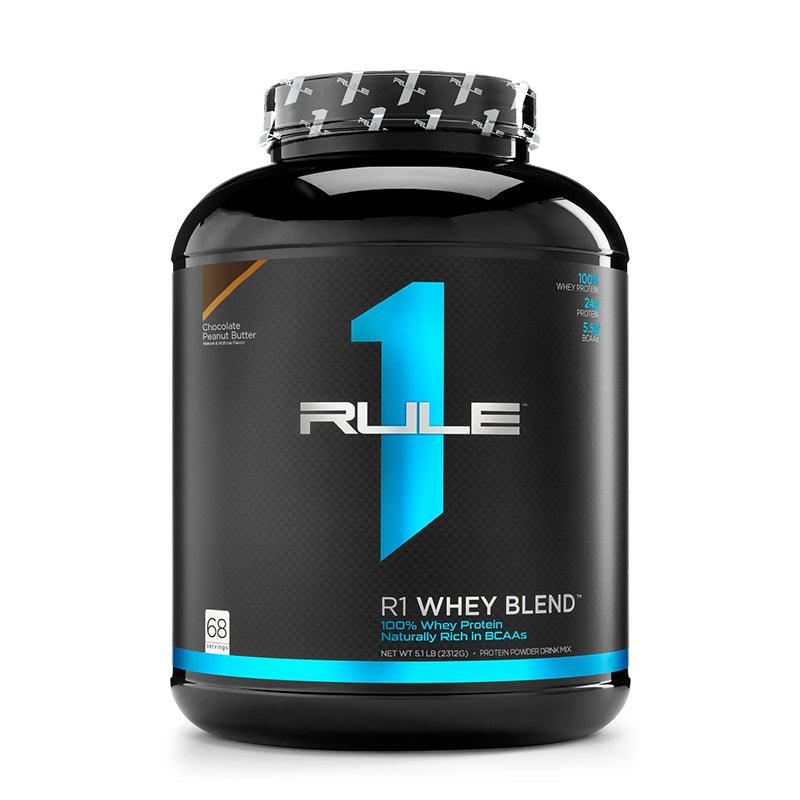 Ruleone R1 Whey Blend 100% Whey Protein 5lbs Chocolate Peanut Butter