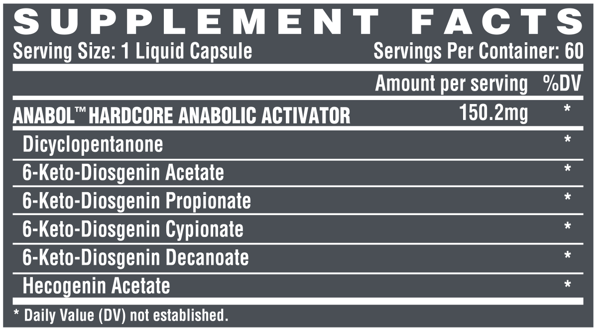 Nutrex Research ANABOL HARDCORE Anabolic Activator