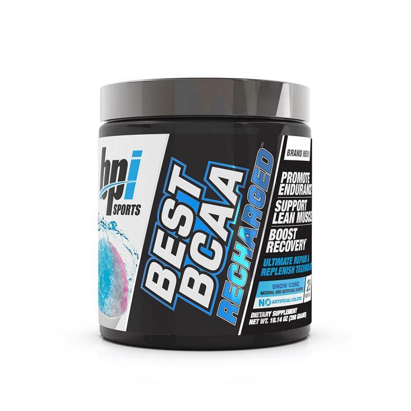 Bpi Sports Best BCAA Recharged 25 Servings amino acids Snow Cone