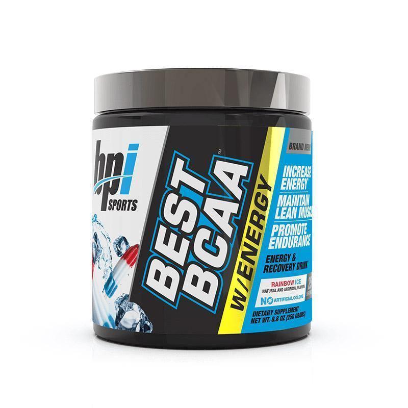 Bpi Sports Best BCAA W/Energy 25 Servings amino acids Rainbow Ice
