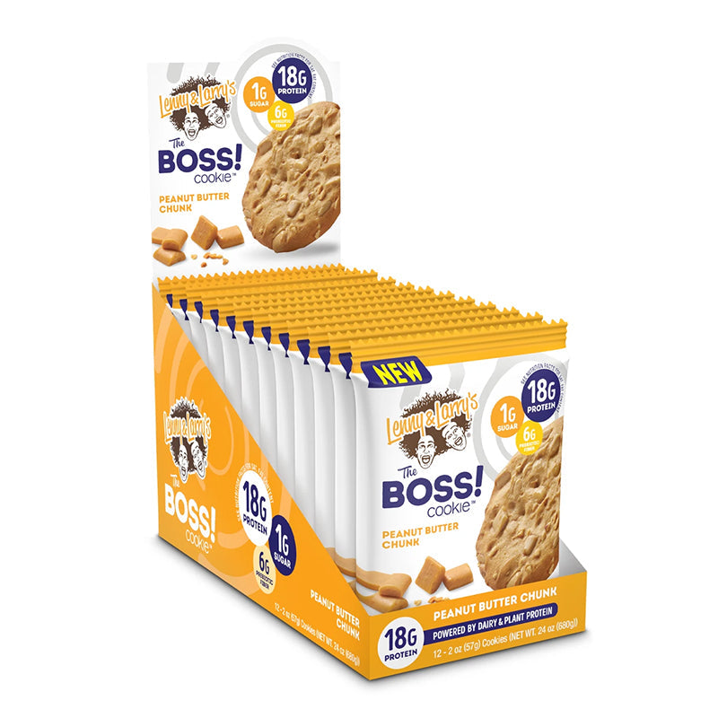 Lenny & Larry's The Boss! Cookies - Box of 12 Cookie Peanut Butter Chunk