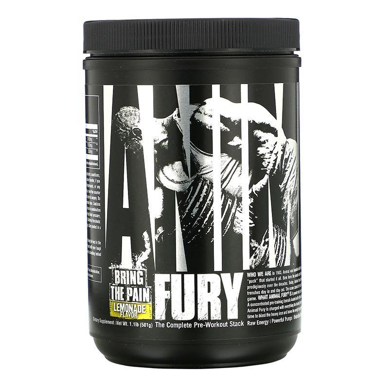 Animal Fury The Complete Pre-workout Stack By Universal Nutrition Lemonade