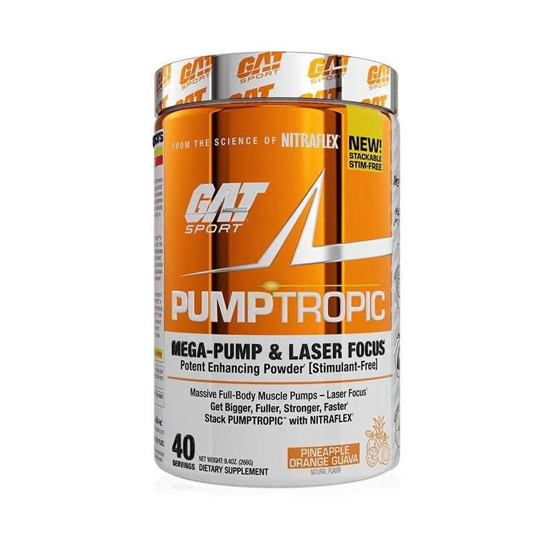 Gat Sport Pumptropic Mega-Pump Stim-Free 30 Servings Pineapple Orange