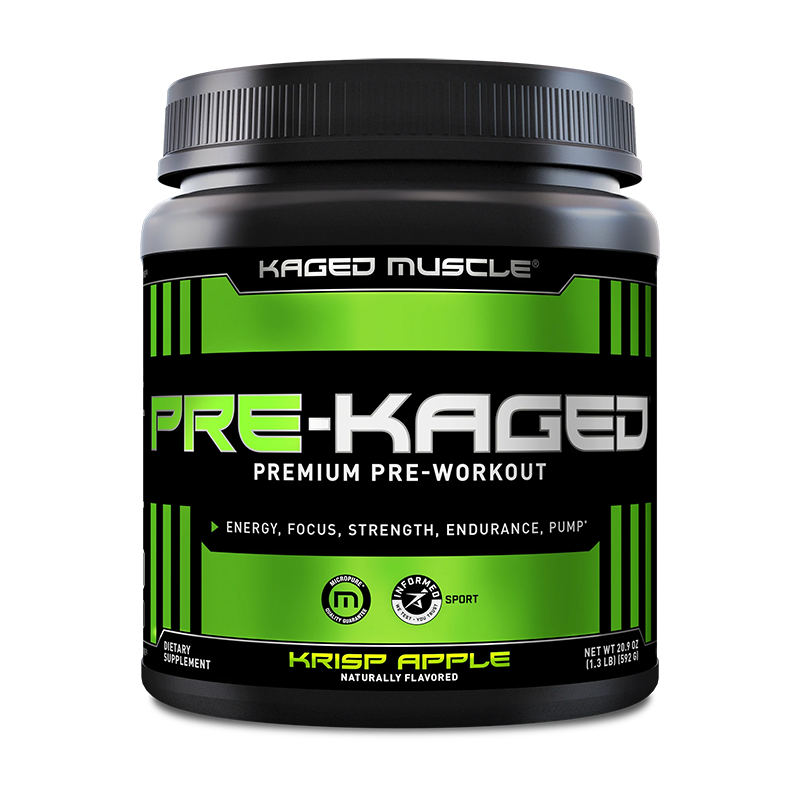 Kaged Muscle Pre-Kaged Fully Disclosed Pre-Workout Krisp Apple