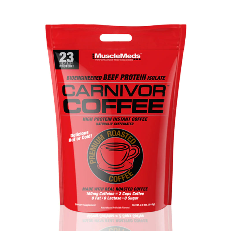 MuscleMeds Carnivor Coffee 2lbs - High Protein Instant Coffee