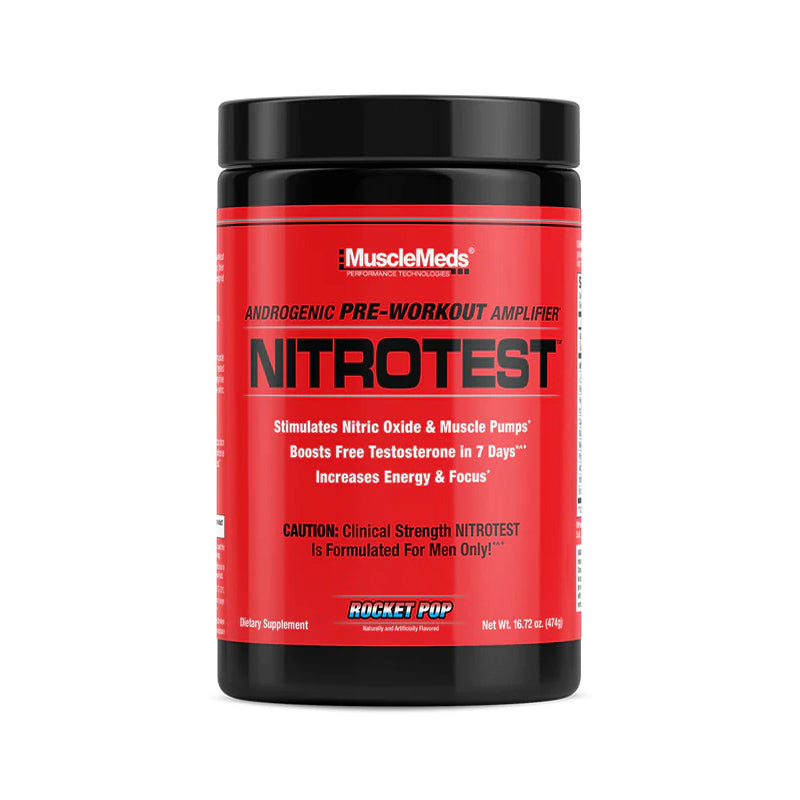 MUSCLEMEDS NITROTEST Androgenic Pre-workout Amplifier rocket pop