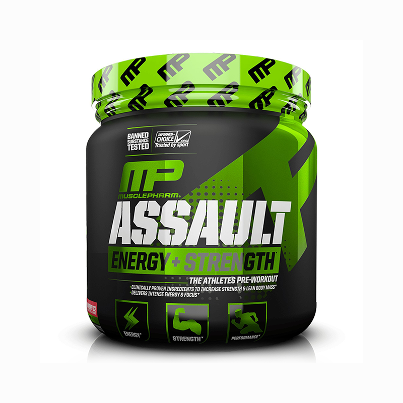 MusclePharm Assault Sport Pre-Workout 30 Servings Strawberry Ice