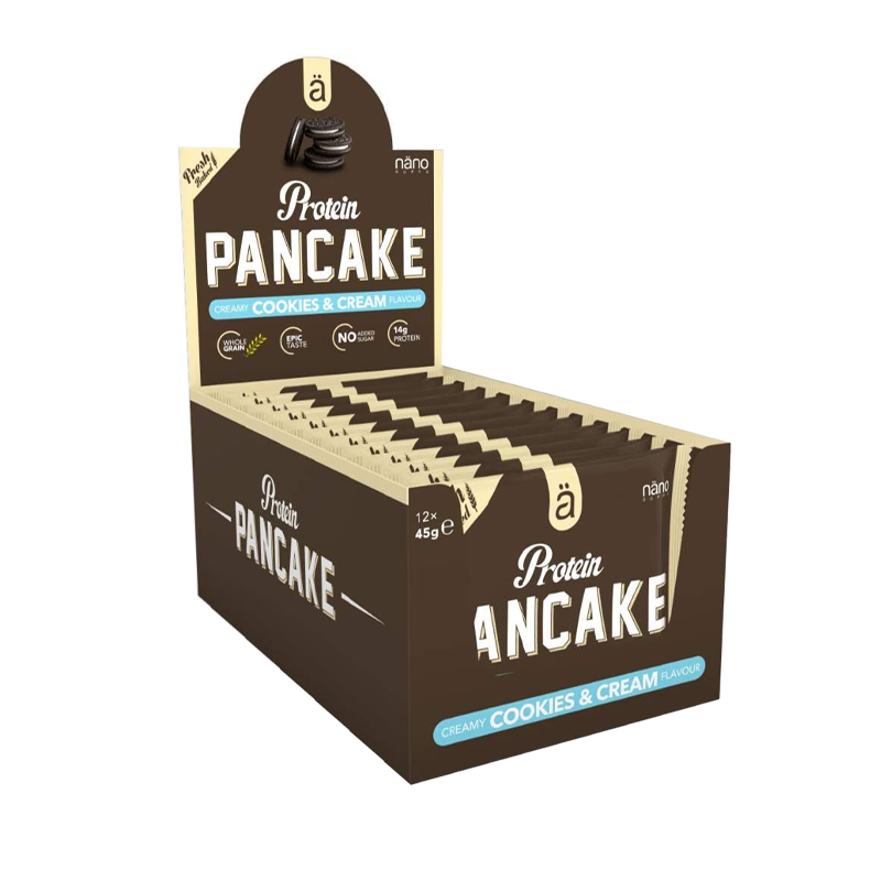 Nanosupps Protein Pancake Pack of 12 Pancake Cookies & Cream