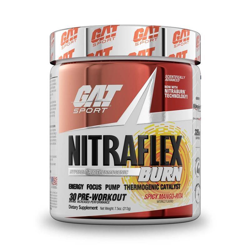 Gat Sport Nitraflex Burn Fat Burning Pre-Workout 30 Servings Spicy Mango-rita