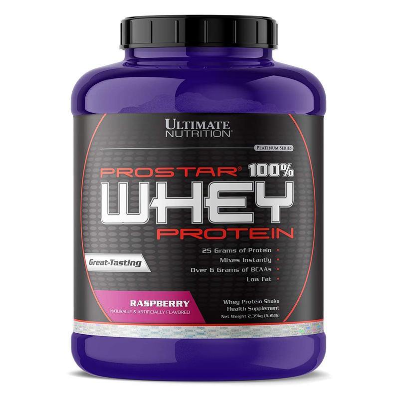 Ultimate Nutrition Prostar 100% Whey Protein 5.28lbs Raspberry 
