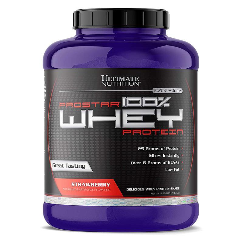 Ultimate Nutrition Prostar 100% Whey Protein 5.28lbs Strawberry 