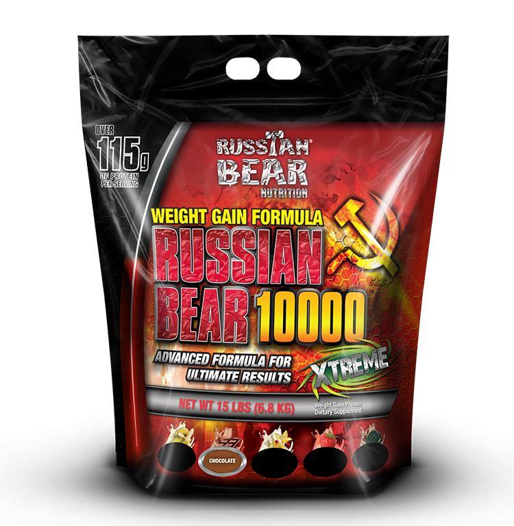 Russian Bear 10000 Weight Gainer Bag 15lbs Chocolate