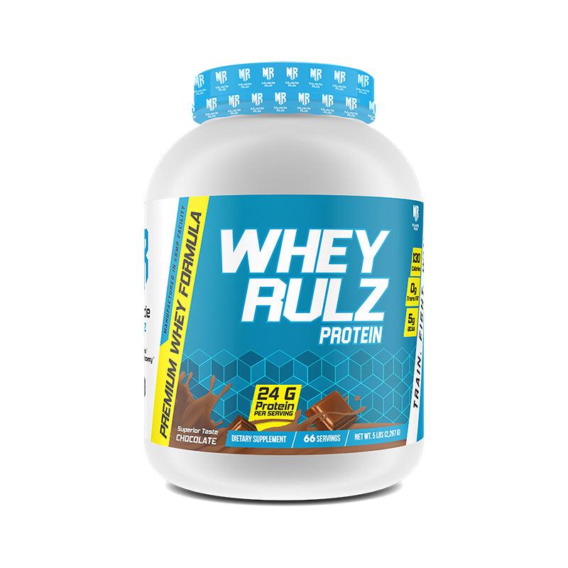 Muscle Rulz Whey Rulz Protein 5lbs 24 gram Protein Chocolate