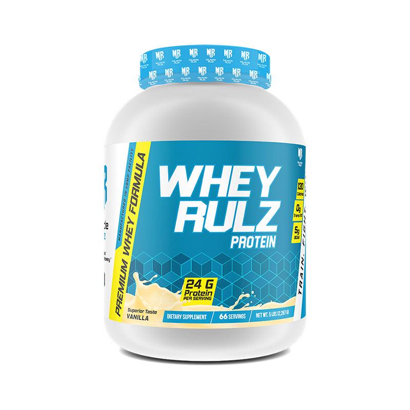 Muscle Rulz Whey Rulz Protein 5lbs 24 gram Protein Vanilla